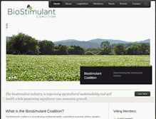 Tablet Screenshot of biostimulantcoalition.org